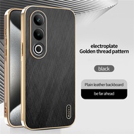 luxury Plating Gold Case For OnePlus Nord 5 CE5 Nord4 Nord3 Leather Shockproof Cover for 1+13 13R Ac
