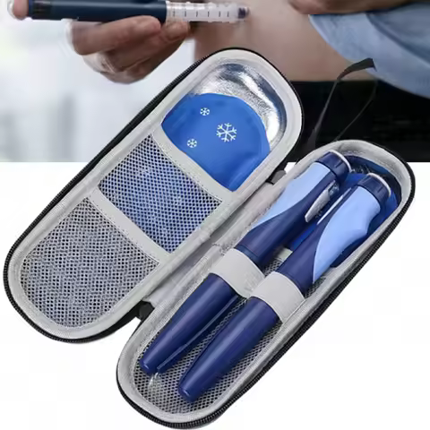 Insulated Portable Insulin Cooler Bag - Friendly Cold Ice Pack Physical Cooler Box Lightweight Simpl