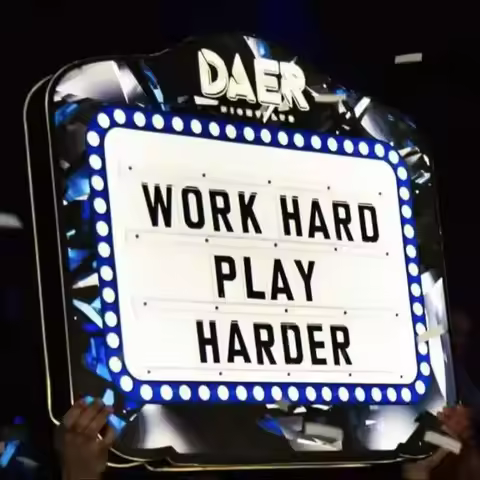 Customized LED Display Custom Marquee Message Board Sign Letters Bottle Presenter 3 Sets Letters for