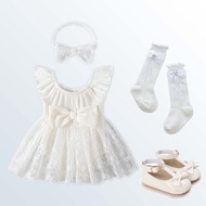 White Dress for Baby Girl Christening Baby Christening Dress for Girl Baptismal Clothes Romper for K