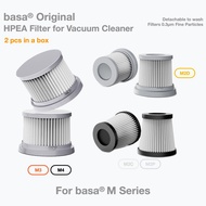 basa M-Series Replacement HEPA Filters 2pcs | Fits M2D M2C M2P M3 M4 | Washable 0.3µm Fine-Dust Filt