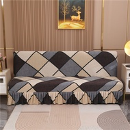 2/3/4 Seater Sofa Bed Cover Cartton Design Elastic Printed Anti Slip Sofa Cover with Skirt Armless Sofa Bed Cover Retractable Fabric Stretch Printed Non Slip Sofa Covers