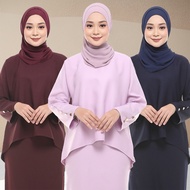 JOJOBars Plain Baju Kurung Raya Comfort Wear Daily Wear Muslimah Wear Modern Murah Fesyen Terkini 2024