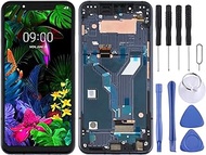 SMT AYDC LCD Screen and Digitizer Full Assembly With Frame for LG G8s ThinQ LMG810, LM-G810, LMG810EAW (Color : Black)