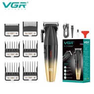 VGR Mens Professional hair clipper adjustable wireless 9000 RPM premium electric clipper V-003
