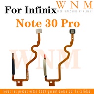 For Infinix Note 30 Pro X678B On Off switch power home start button fingerprint free flexible cable 