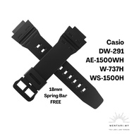Watch Strap for Casio DW-291H W-737H AE-1500WH PU 18mm