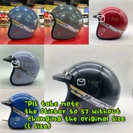 100% ORIGINAL MS88 Helmet [Tali Tulisan Merah] sticker 57 without changed the size. L size