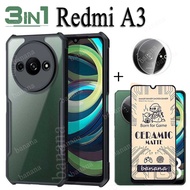 Casing For Redmi A3 Shockproof Phone Case RedmiA3 Redmi Note13 Note 13 Pro 5G Ceramic Matte Full Scr