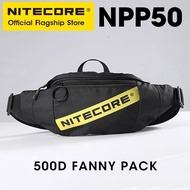NITECORE กระเป๋าคาดกระเป๋าสะพายไหล่กระเป๋ากระเป๋าคาดเอวกระเป๋าคาดหน้าอก NPP50สีดำสำหรับผู้ชายและผู้หญิง