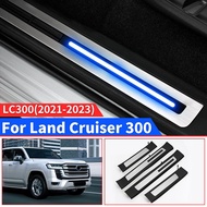For Toyota Land Cruiser 300 2022 Modified Threshold Accessories Pedal Led Light LC300 J300 Upgraded 