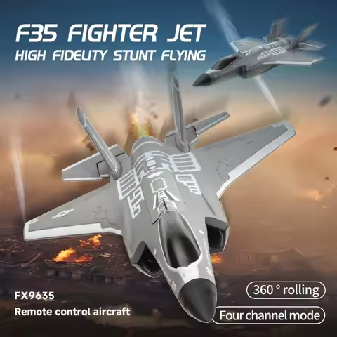 F35 RC aircraft FX9635 4CH Remote Control Jet Airplane Brushless Motor Glider Model RC Fighter Plane