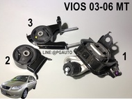 เซตสุดคุ้ม!!! ยางแท่นเครื่อง+แท่นเกียร์ TOYOTA VIOS ปี 2003-2006 เกียร์ธรรมดา(MT) NCP42 (3 ตัว) / EN