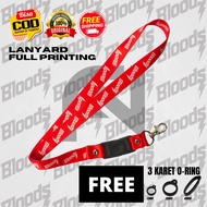 HITAM Lanyard Strap Lanyars Lanyerd id Card free 3 Rubber O - Ring Girl custom Chain Black maternal aesthetic anime Rubber pink Short hp coach Leather Wallet case charles and keith premium Bead