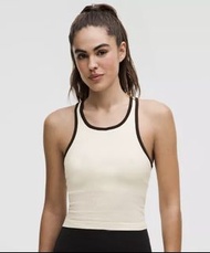 Lululemon ebb to street cropped tank size 12