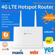 R311 4G Router Wireless Modem 300Mbps 4G LTE Router Fast Ethernet Ports for Home [homegoods.sg]