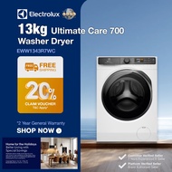 [𝐅𝐫𝐞𝐞 𝐈𝐧𝐬𝐭𝐚𝐥𝐥𝐚𝐭𝐢𝐨𝐧]Electrolux UltimateCare700 Washer Dryer (10/7kg EWW1043R7SC)(11/7kg EWW1143R7SC)(