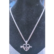 silver necklace with pendant 3mm 8cut italy silver 925 legit na silver hindi nagfafade