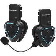 LX1 （2PCS）Motorcycle Helmet Bluetooth Headset CVC Smart Noise Cancelling Waterproof Portable for Sum
