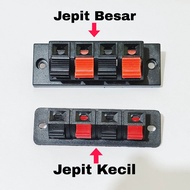 TERMINAL SPEAKER 4PIN JEPIT BESAR Jepit KecilPenjepit kabel sound speaker terminal 4 pin