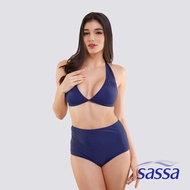 Sassa Velvet Azure Bikini Set with Removable Pads Swimwear for Women