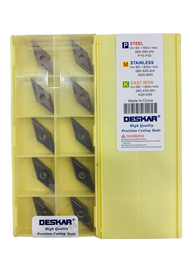 เม็ดมีด INSERTS V16 เม็ดสองหน้า VNMG160404-MS LF6018 VNMG160408-MS LF6018 มุม 04 08 กัดสแตนเลส ยี่ห้