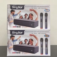 Pure Acoustics SingBar 便攜式卡啦 OK 藍牙喇叭 (配備遙控器及雙卡拉OK麥克風)