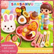 Set of 6 Piece Baby Food Food Food Tray Toys 6 Piece – Learning to Eat, Recognize Piece Eating & Inc