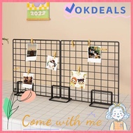OKDEALS Display Rack, Metal with Base Storage Rack, Creative Grid Frame Grid Desktop Stand For Grid 