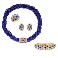 Van Cleef & Arpels Gold, Lapis Lazuli and Diamond Maryline Necklace Set