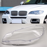 ปกสำหรับ BMW เลนส์ไฟหน้าหน้ารถยนต์ E71 X6 2008-2014 Xdrive 35I/40I/50I กรอบกระจกไฟหน้าโคมไฟฝาครอบโคม