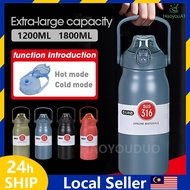 H&Y Ready Stock Thermos Bottle Portable Double Vacuum Thermos Flask Stainless Steel Water Bottle 120
