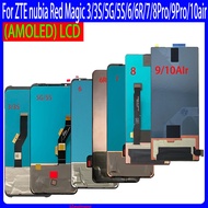 Original AMOLED For ZTE nubia Red Magic 3/3S/5G/5S/6/6R/7/8Pro/9Pro/10Air NX629J NX659J NX669J NX666