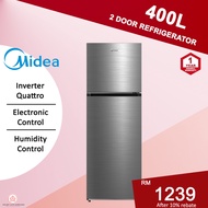 Midea Inverter 400L / 490L 2 Door Refrigerators Large Capacity Fridge Peti Ais Peti Sejuk