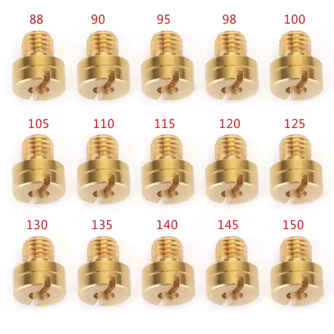 Artudatech 5mm Carb Large Round Main Jets For Mikuni Carburetor VM22 VM24 VM26 Dirt Bike VM 22 24 26