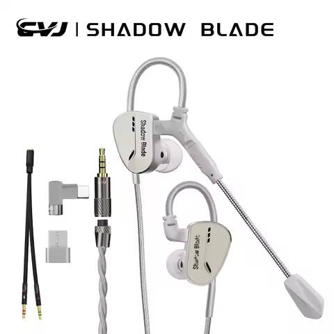 CVJ Shadow Blade Vibration Music Gaming IEM HIFI Wired in-ear Earphones Dynamic Driver + Vibration U