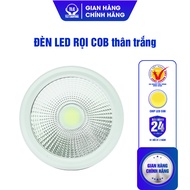 Đèn LED Rọi Ống Bơ Thân Trắng TLC LIGHTING - COD 115 12W Bảo Hành 1 Đổi 1 Trong 2 Năm