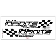 Car Body Sticker Pintu Alza INFINITE twincam 16 valve