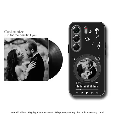 Customized photo of metal bracket phone case suitable for Tecno Camon 40 Pro/30/20/17/16/15/12/Spark