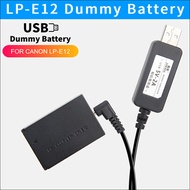 Dummy Battery DR-E12 Power Adapter for Canon EOS M m2 M10 M50 M100 M200 cameras 5V Power Supply USB