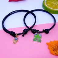 Bestie Couple Bracelet for 2 People, Couples, Boyfriends, and Friends Black Korean Waterproof Aesthe