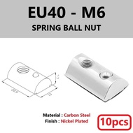 10PCS EU20/30/40 M4/M5/M6/M8 Positioning Nuts | Spring Ball Nuts | Shrapnel Nuts | T-slot V-slot Ext