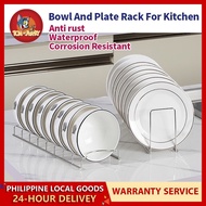 Stainless Steel Kitchen Dish Bowl Plate Rack Multifunctional one-layer Table Top Dish Drainer Rack