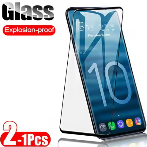 1-2PCSTempered glass for samsung galaxy s10 plus s9 s8 screen protector for Samsung glaxy s20 ultra 