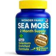 Wildcrafted Irish Sea Moss Capsules – Chondrus Crispus or Sea Moss Advanced with Biotin, Niacinamide
