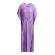 ▣ Aiden001 Mother Summer Dress Pleated Women Plus Size V-Neck Grandma Wedding Dress A-Line Dress E42