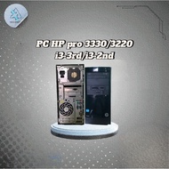 PC hp Pro 3330 3220 Micro Tower Core i3-2 i3-3 RAM 4GB 8GB HDD 500GB HDD 1TB SSD 128GB 256GB CPU Com