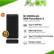 Xiaomi Mi Powerbank 3 20000mAh 50W Type-C In / Output Super Flash Charging Portable Power Bank