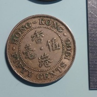 香港5角硬幣。 女皇頭。1966。流通品。T13