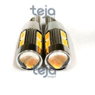 Hot Sell.. Canbus T10 LED Projector Light 10 Points Yellow Amber Aluminum Turn Signal